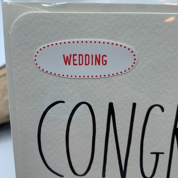 Rae Dunn CONGRATS Wedding Card - Picture 2 of 5